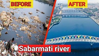 why Gujarat better than delhi sabarmati river before and after। sabarmatiriverfront ahemdabad [upl. by Shulock]