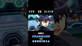 Ash Vs Alain  Mega Charizard Vs Greninja  ATTITUDE STATUS  shorts pokemon ytshorts [upl. by Esela]