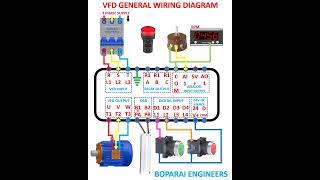 VFD GENERAL WIRING DIAGRAM electrical electronics VFD drives MCB motor automation engineers [upl. by Sherline506]