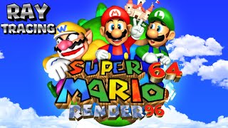 Super Mario 64 Render96 Ray Tracing  Longplay [upl. by Halvaard]