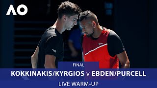 LIVE KyrgiosKokkinakis v EbdenPurcell WarmUp Rod Laver Arena  Australian Open 2022 [upl. by Boyt]