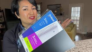 Oxford Spiral Notebooks 3Subject Wide Ruled Paper Review [upl. by Micheal488]