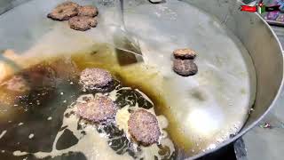 Peshawari Chapli kabab  Street food  Best Chapal kabab [upl. by Munt]