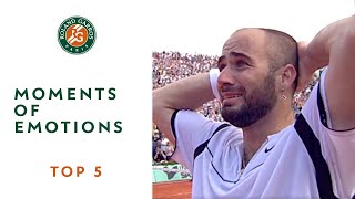 Top 5 Moments of Emotions  RolandGarros [upl. by Balac]