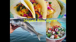 Striped Bass for dinner [upl. by Warchaw158]