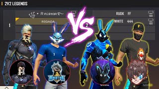 WHITE 444 RUOK FF VS RAISTAR RIGADA  2VS2 THE LEGENDS ARE BACK [upl. by Omidyar]