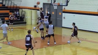 Cooper Flagg dunks during Maine preseason basketball game [upl. by Remoh965]