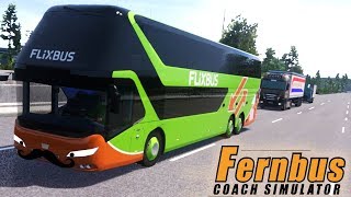 Fernbus Coach Simulator Neoplan Skyliner DLC  Simul8 Gaming with Wheel Cam [upl. by Samuelson]