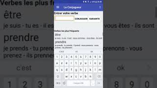 Application Android Le Conjugueur [upl. by Aynahs]