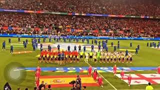 SPAIN NATIONAL ANTHEM UEFA EURO 2024 ROUND 16 [upl. by Dronski]