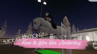 • How to film like Amberley Mobile edition  OUT OF RP • [upl. by Haleeuqa]