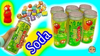 6 Pack Grossery Gang Sticky Soda Sets with Surprise Blind Bag with Hans amp Barbie [upl. by Winter897]