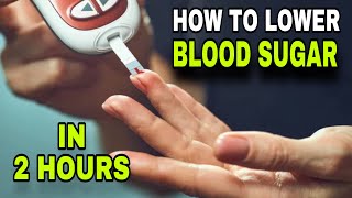 5 Tips To LOWER BLOOD SUGAR IN 2 HOURS and CONTROL POSTPRANDIAL GLYCEMIA [upl. by Ybsorc]