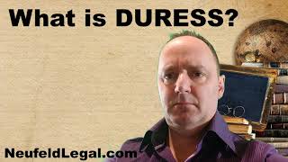 What is Duress legal terminology explained [upl. by Greg]