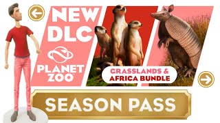 NEW Planet Zoo Console DLCs CONFIRMED Grasslands amp Africa Bundle Review [upl. by Aiclid680]