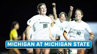 Michigan at Michigan State  Oct 5 2024  Big Ten Womens Soccer  B1G Encore [upl. by Volding616]