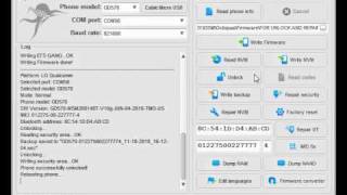 GD570  Write Firmware Unlock Repair IMEI Repair BT [upl. by Ailee276]