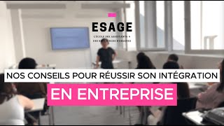 ESAGE  TROUVER RAPIDEMENT SON ENTREPRISE  RÉUSSIR SON INTÉGRATION ALTERNANCE [upl. by Newg]