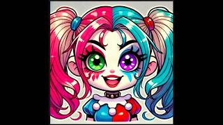 como colorear a harley quin harly harleyquinn pintafacil colorear [upl. by Cristian601]