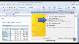 Activar el Asistente para la Consolidación  Curso Gestión de Datos y Tablas Dinámicas en Excel 2010 [upl. by Thelma804]