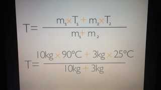 Mischtemperatur von Stoffen berechnen  Wärmelehre [upl. by Raney]
