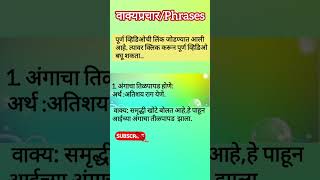 Top 20 मराठी वाक्यप्रचार मराठी वाक्यप्रचार अर्थ व त्याचे वाक्यात उपयोगmarathi vakaytupayog [upl. by Ailaht]