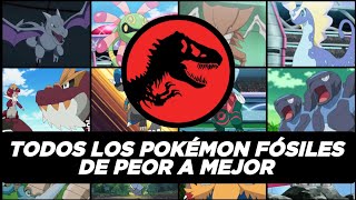 LOS 15 POKÉMON FÓSIL DE PEOR A MEJOR [upl. by Adalia]