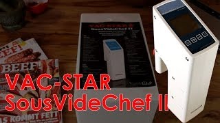 VACSTAR SousVideChef II  Unboxing  Sous Vide für den Hobbykoch [upl. by Eiramanad]