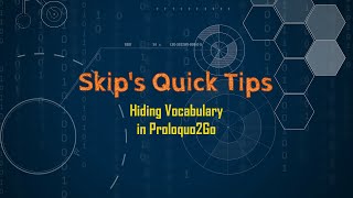 SQT 020 Hiding Vocabulary in Proloquo2Go [upl. by Neyuq]