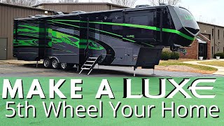 Make a Luxe 5th Wheel Your Home  Full Time Fifth Wheel Life [upl. by Htnicayh]