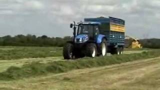 First cut silage 2010 with roger perry in CoKildare Ireland [upl. by Irej300]