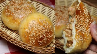 Chicken Buns Recipe  Homemade Buns Recipe [upl. by Chickie]