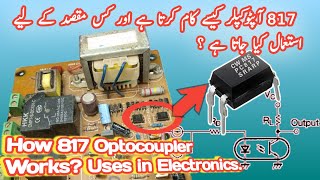 How 817 Optocoupler Works in Electronics How to use Advantages over BJT Transistor [upl. by Attenahs964]