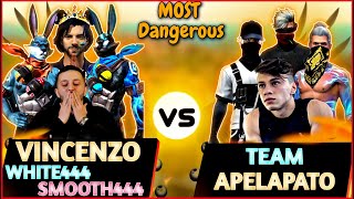 Vincenzo  White444  Smooth444  Badal ff VS Team Apelapato999 Clash Squad Custom Match 🇮🇳🇪🇺 vs 🇧🇷 [upl. by Gnod]