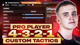 WORLD CHAMPION PRO PLAYER ANDERS VEJRGANG META 4321 FORMATION amp CUSTOM TACTICS  FC 24 ULTIMATE TEAM [upl. by Eniawtna]