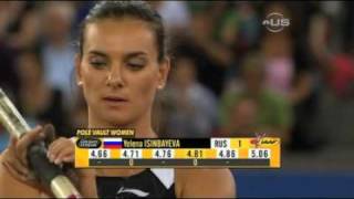 Isinbayeva with new world record  from Universal Sports [upl. by Townsend650]