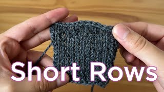 German Short Rows TSO  Easy Knitting Tutorial [upl. by Bettzel]