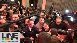 Soirée de victoire chez Benoît Hamon  Paris  France 29 janvier 2017 [upl. by Cairistiona738]