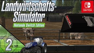 Landwirtschaftssimulator Lets Play ★ 2 ★ Strohballen erstellen und Schweine fütten ★ Switch Edition [upl. by Amias]