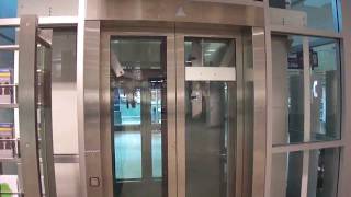 DroletKONE Hydraulic Elevators at PierreElliott Trudeau Airport in Montreal [upl. by Cayser]