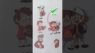 Gravity falls connect line puzzle challenge art Gravityfalls papercraft [upl. by Amerigo]