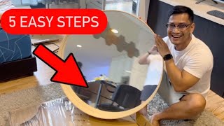 HOW TO INSTALL IKEA STOCKHOLM MIRROR  5 EASY STEPS [upl. by Eiramrefinnej598]