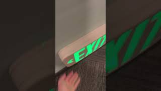 Testing two Lithonia lighting rebranded generic green exit signs [upl. by Heinrik]