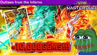 NEW UPDATE OUTLAWS FROM THE INFERNO  10000 GEMS PACK OPENING  THESE RATES ARE HORIBLE [upl. by Drobman]