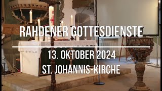 Rahdener Gottesdienste 13 Oktober Taufgottesdienst St JohannisKirche [upl. by Dinsmore]