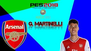 Cópia de base G Martinelli Arsenal Pes 2018 Xbox 360 [upl. by Zelde930]