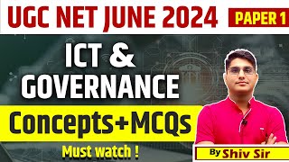 ICT amp Governance  UGC NET Exam 2024  Digital Initiatives  UGC NET  JRF Paper 1 PYQ By Shiv Sir [upl. by Danialah]