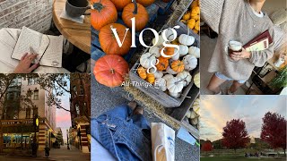 A VERY FALL VLOG  RECIPES  PUMPKIN PICKING  CAFE STUDYING [upl. by Idalia61]