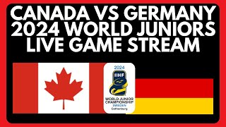 CANADA VS GERMANY WORLD JUNIORS 2024 LIVE  IIHF WJC 2024 Germany vs Canada Live Stream [upl. by Aehsa714]