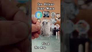 1oz Star Wars Bar silver silverbar silverstacker silvercommunity stacker bullion royalmint [upl. by Valsimot]